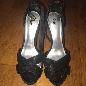 Beautiful Black Sparkly Heels